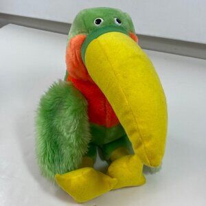 Dole 1983 Bananimal Toucan Plush Stuffed Animal Stuffie Green Yellow Advertising